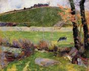 保罗 高更 : A Meadow on the Banks of the Aven